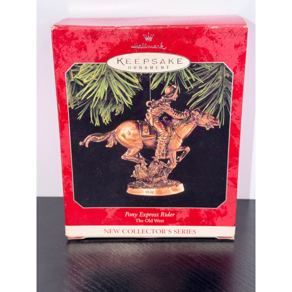 Hallmark Keepsake 1998 Pony Express Rider The Old West Series Ornament QX6323
